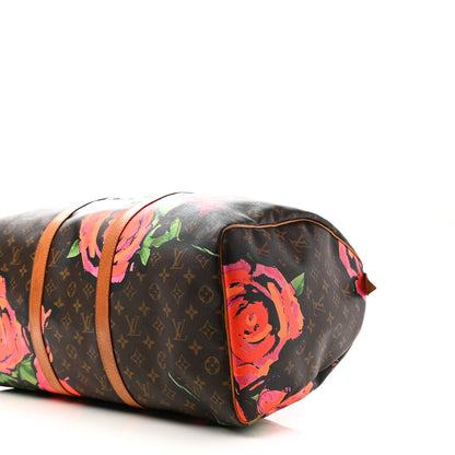 Louis Vuitton Monogram Roses Keepall 50 8 of 12