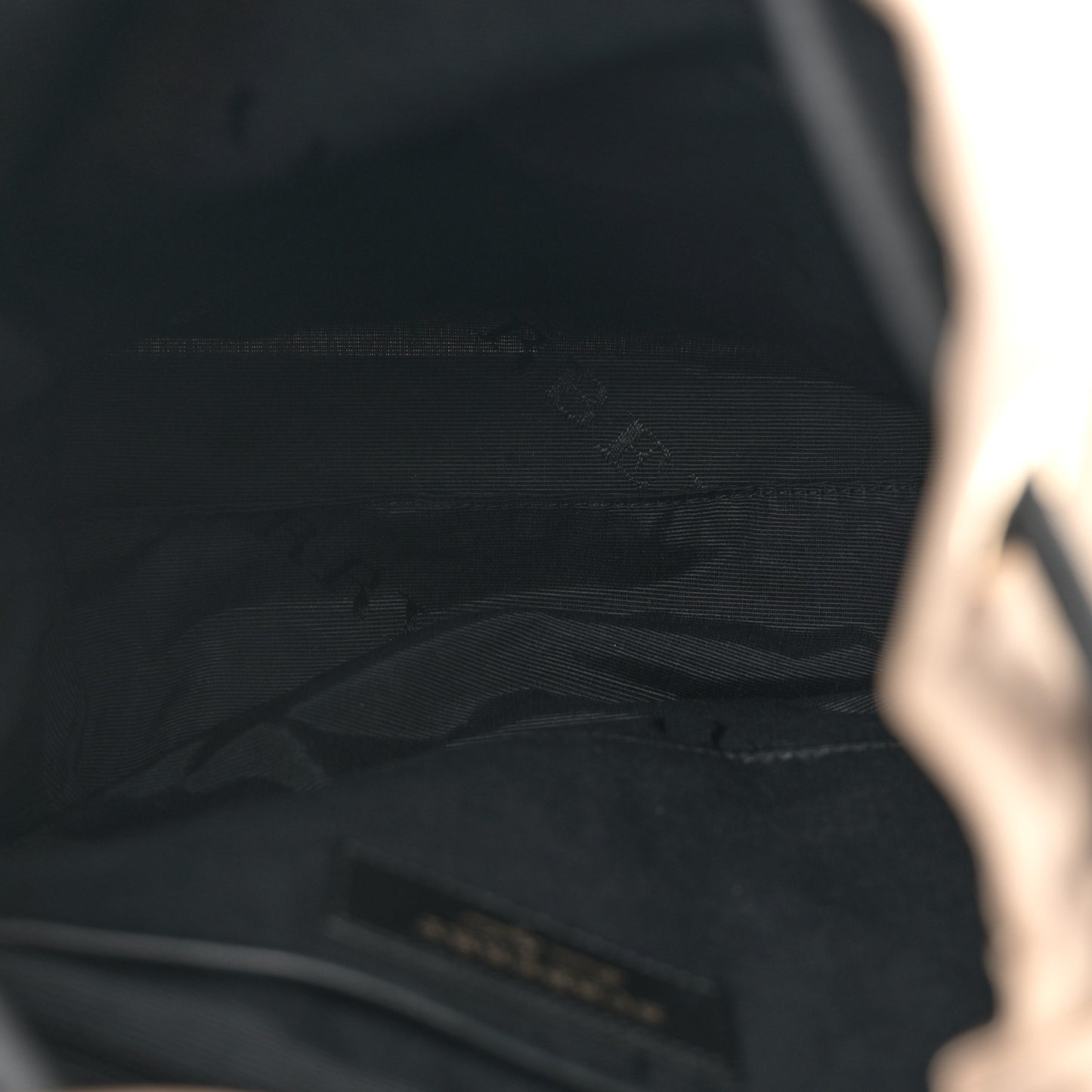 Metallic Satin Nylon Medium Rucksack Backpack Gold
