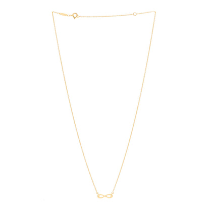 Tiffany 18K Yellow Gold Infinity Pendant Necklace 3 of 5