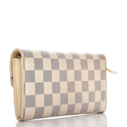 Louis Vuitton Damier Azur Emilie Wallet 3 of 9