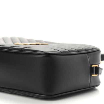 Saint Laurent Calfskin Matelasse Monogram Lou Camera Bag Black 9 of 9