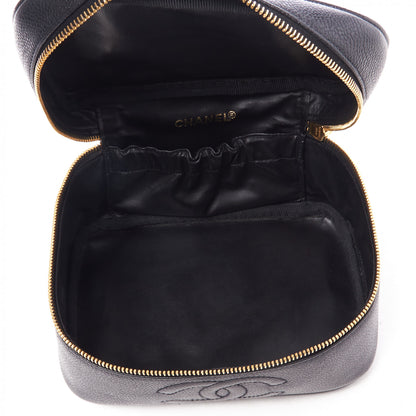 Chanel Caviar Vanity Cosmetic Case Black 4 of 10