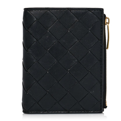 Bottega Veneta Nappa Intrecciato Bifold Zip Wallet Black 1 of 7