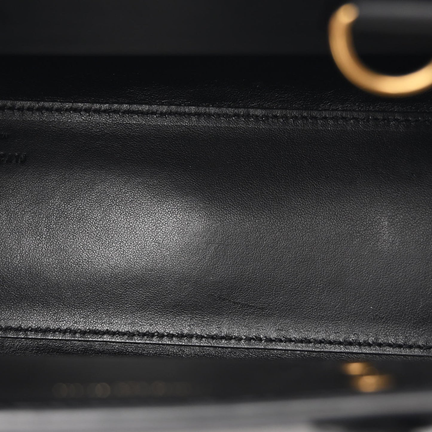 Calfskin Crocodile Embossed Nano Sac De Jour Black