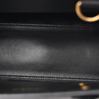 Saint Laurent Calfskin Crocodile Embossed Nano Sac De Jour Black 5 of 10
