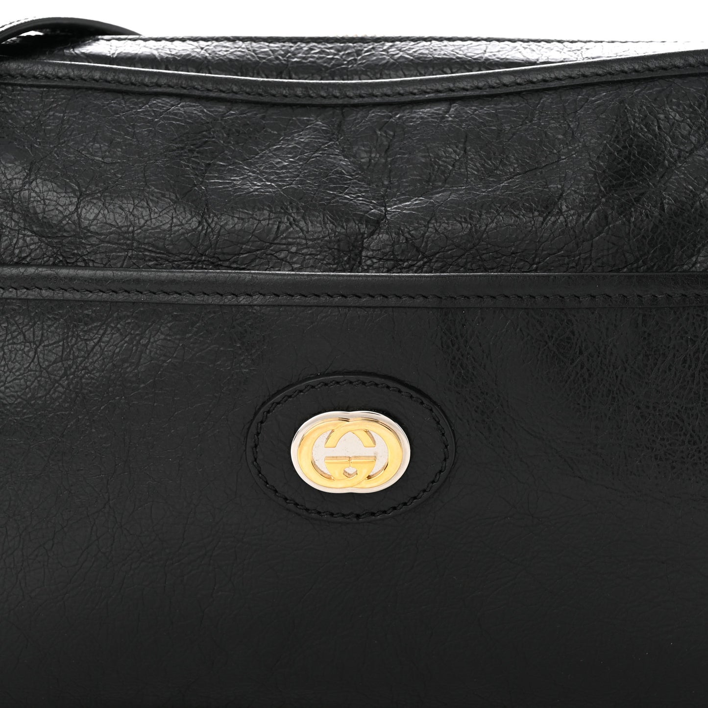 Fluffy Calfskin Morpheus Shoulder Bag Black