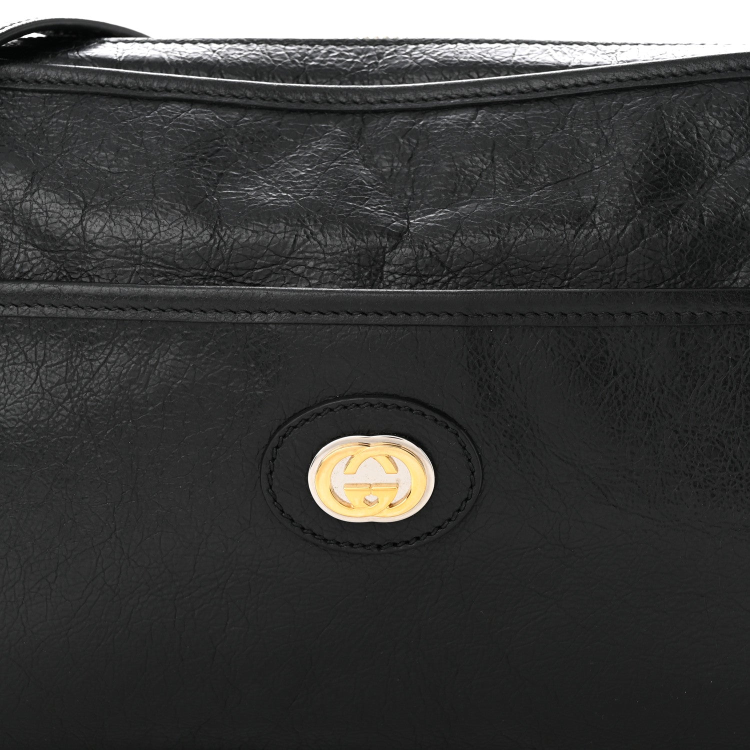 Gucci Fluffy Calfskin Morpheus Shoulder Bag Black 8 of 10