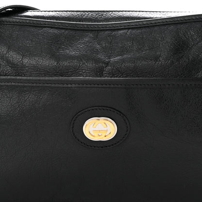 Gucci Fluffy Calfskin Morpheus Shoulder Bag Black 8 of 10