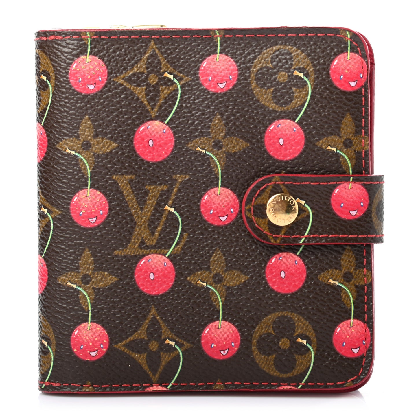 Monogram Cerises Compact Zippe Wallet