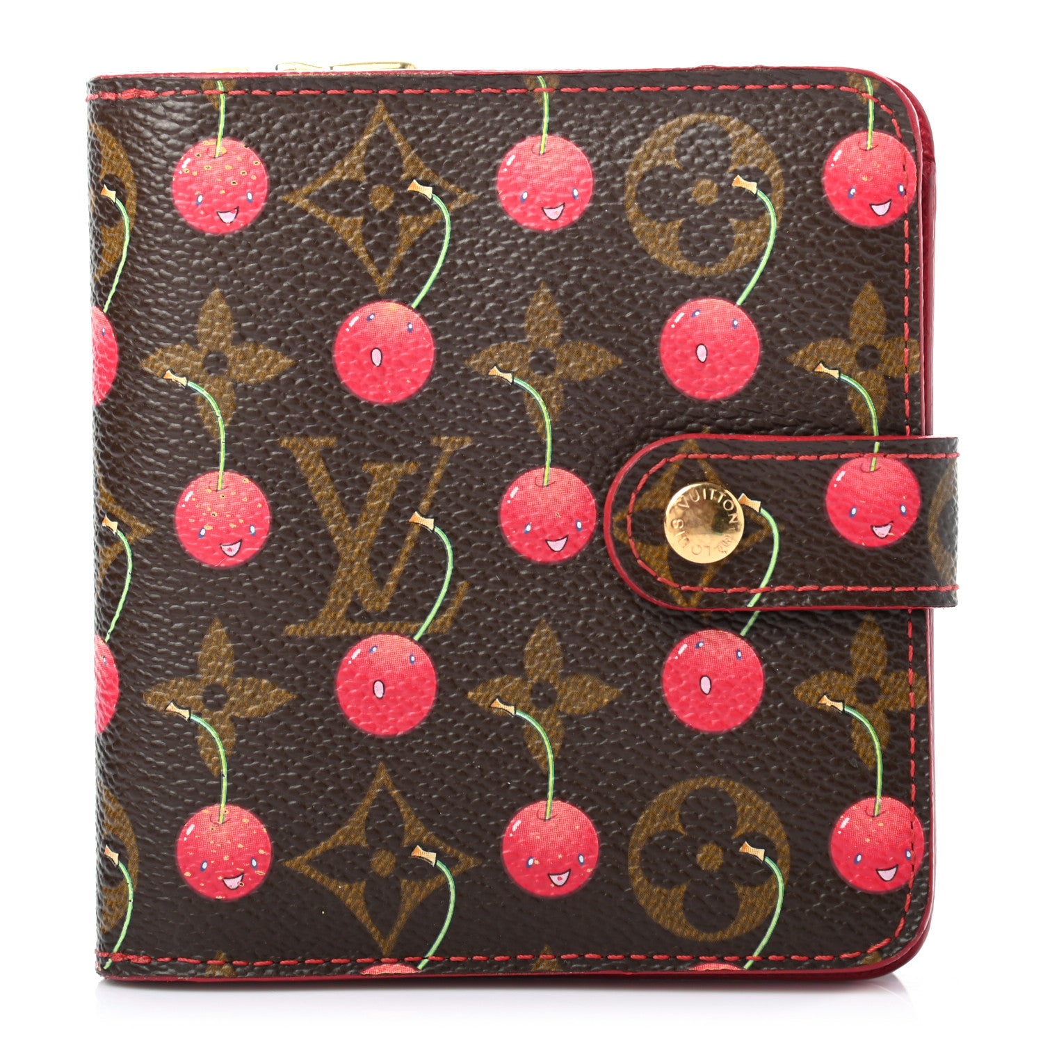 Louis Vuitton Monogram Cerises Compact Zippe Wallet 1 of 7