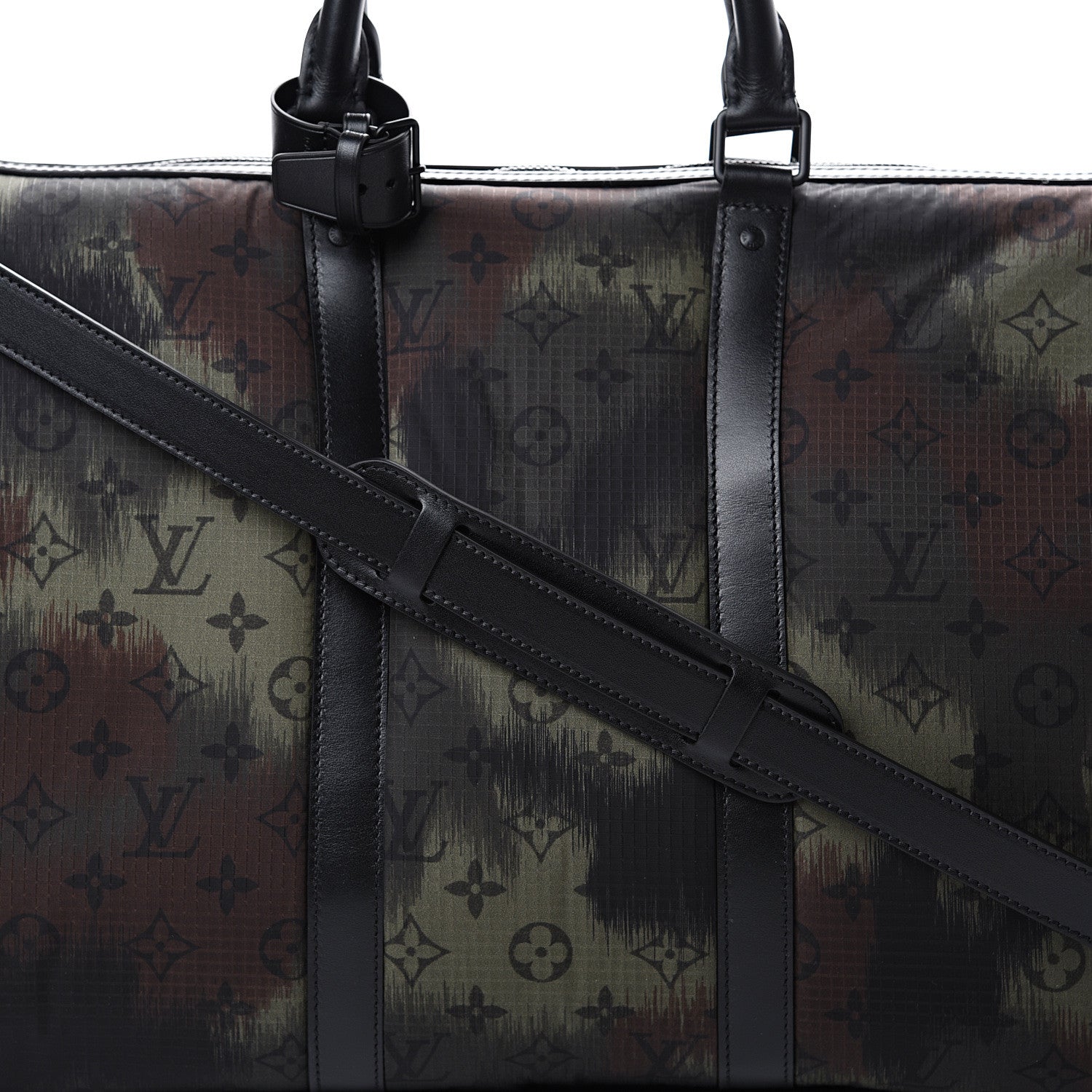 Louis Vuitton Nylon Monogram Camouflage Keepall Bandouliere 50 Kaki 8 of 11
