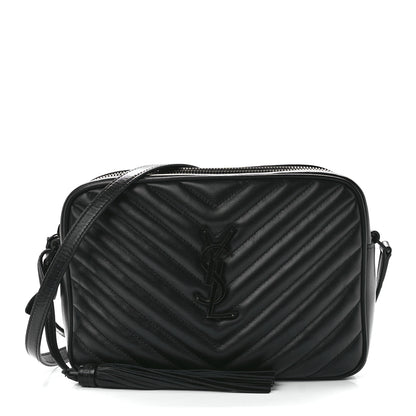 Saint Laurent Calfskin Matelasse Monogram Lou Camera Bag Black 1 of 10