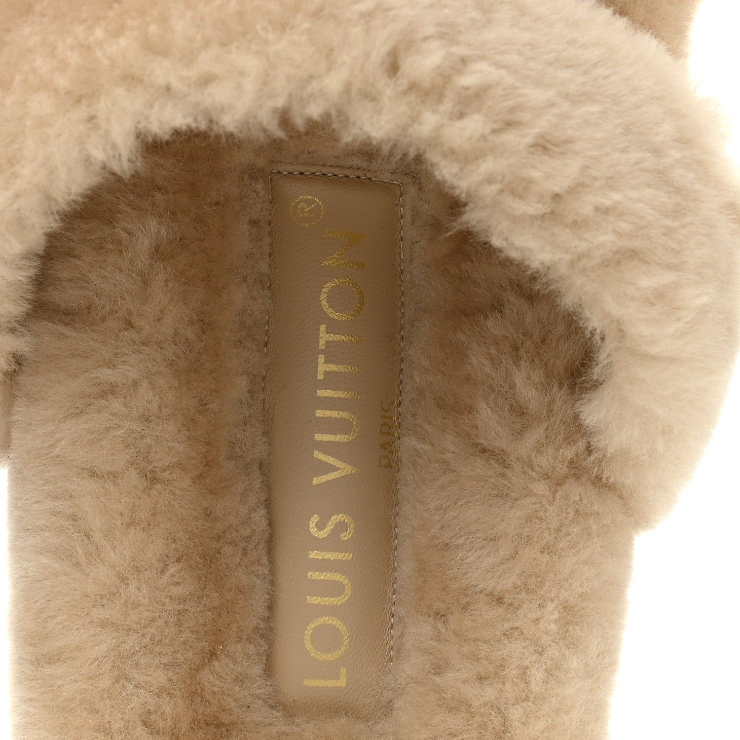 Louis Vuitton Shearling LV Sunset Flat Comfort Mule 40 Beige 7 of 10