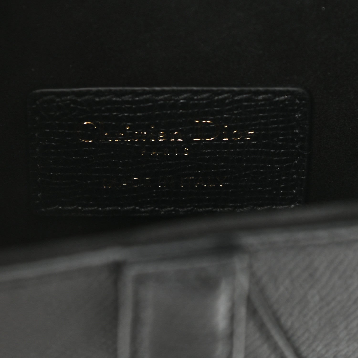 Christian Dior Grained Calfskin Mini Saddle Bag Black 6 of 9