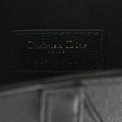 Christian Dior Grained Calfskin Mini Saddle Bag Black 6 of 9