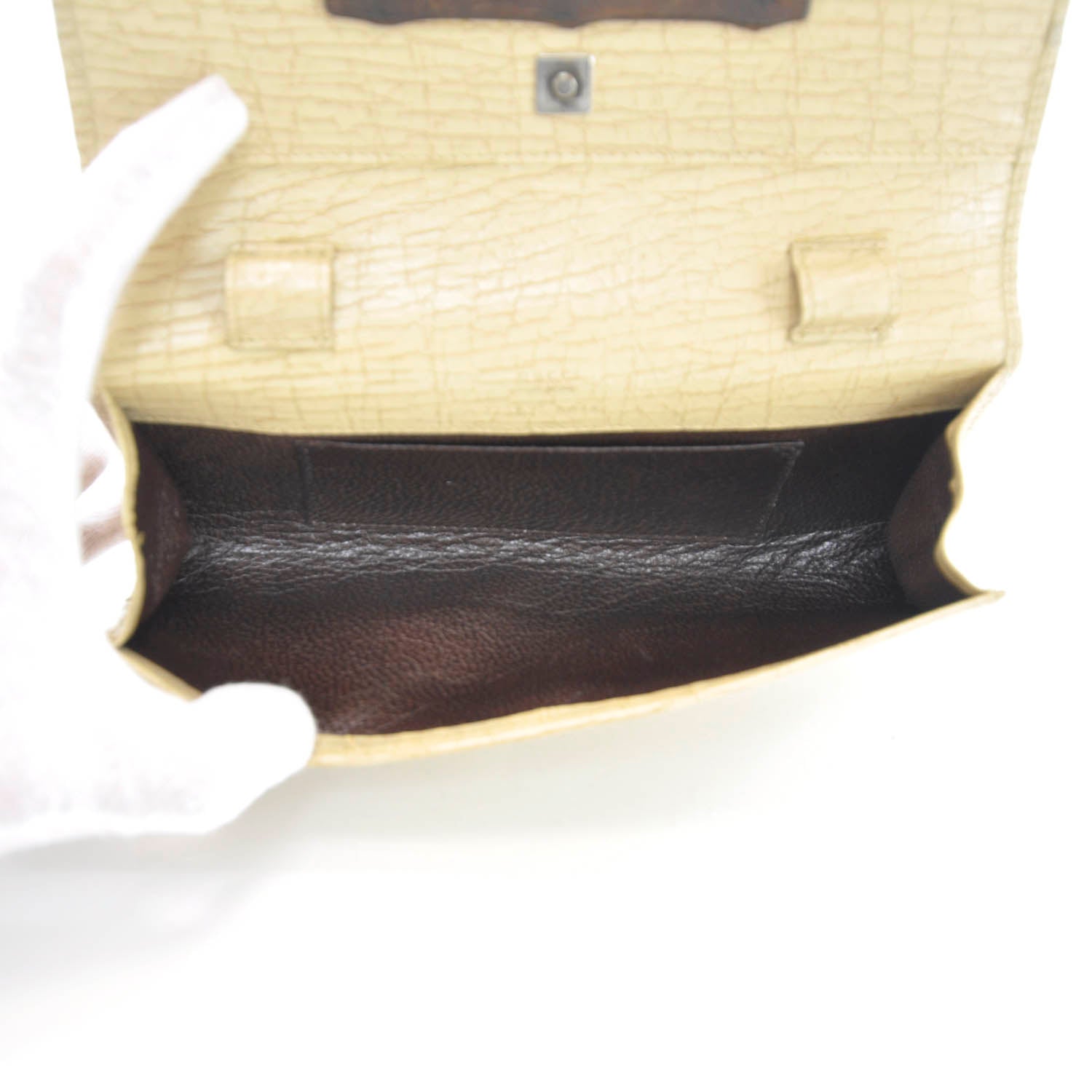 Gucci Leather Bamboo Clutch Bag 9 of 9