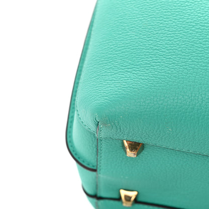 MCM Grained Calfskin Medium Milla Hobo Oasis Green 15 of 17