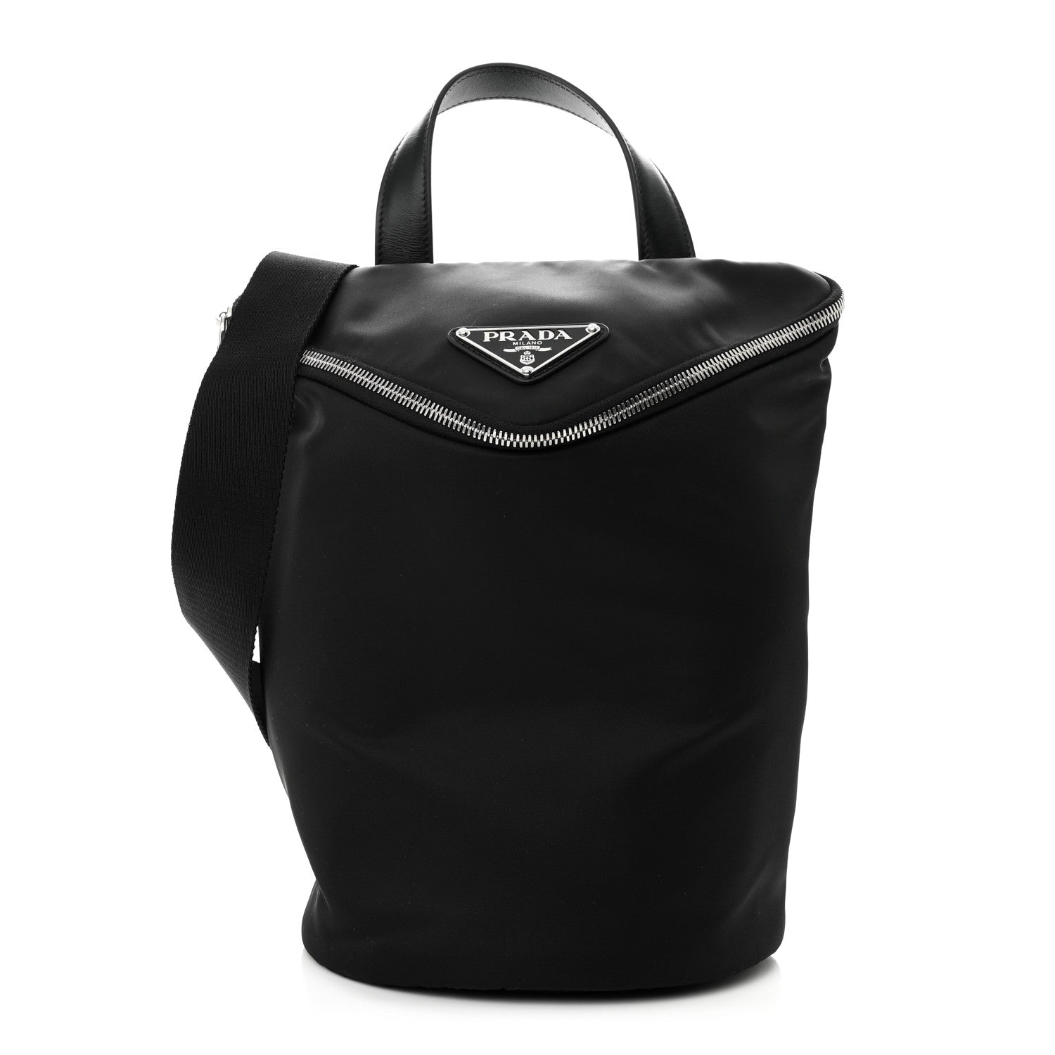 Prada Re-Nylon Sling Backpack Black 1 of 8