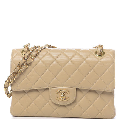 Chanel Lambskin Quilted Small Double Sided Flap Beige 1 of 12