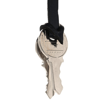 Hermes Vache Hunter Lock and Key Clochette Set Bleu Indigo 3 of 3