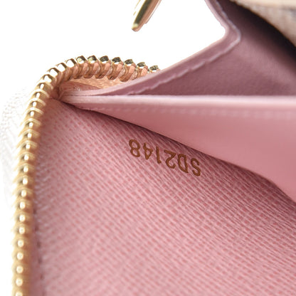 Louis Vuitton Damier Azur Clemence Wallet Rose Ballerine 7 of 7