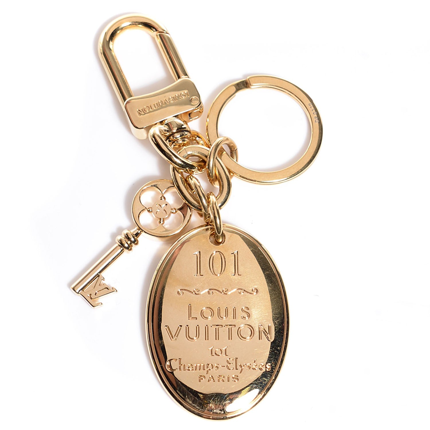Louis Vuitton 101 Champs Elysees Maizeon Key Holder Gold 1 of 5