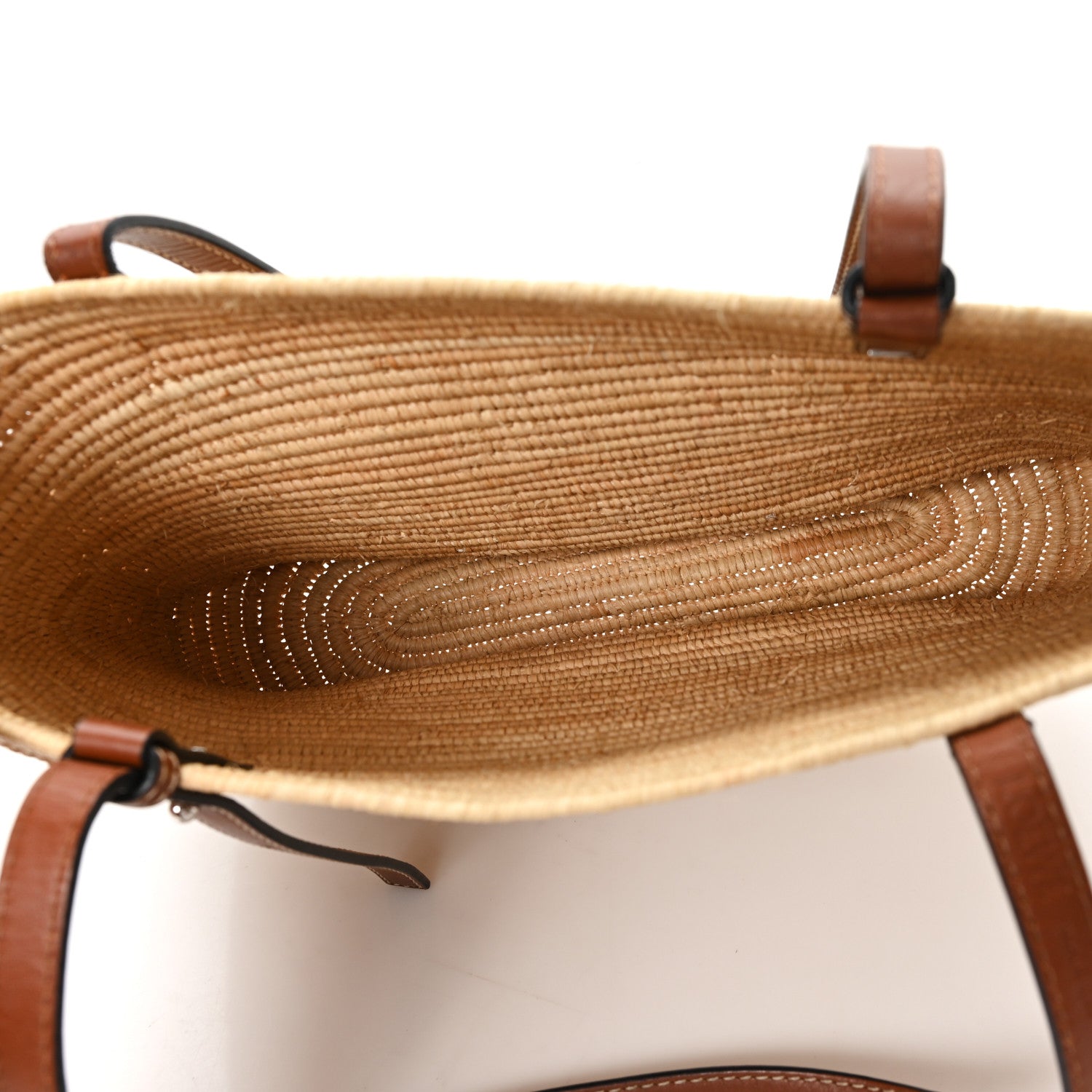 Loewe Raffia Small Square Basket Tote Bag Natural Tan 5 of 12