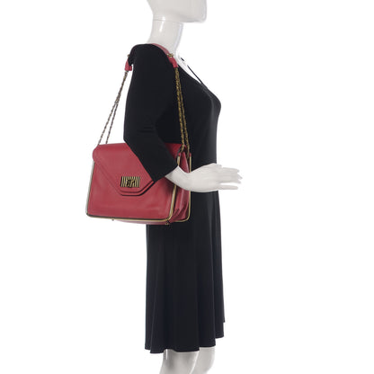 Chloe Grained Calfskin Medium Sally Flap Bag Red 2 of 12