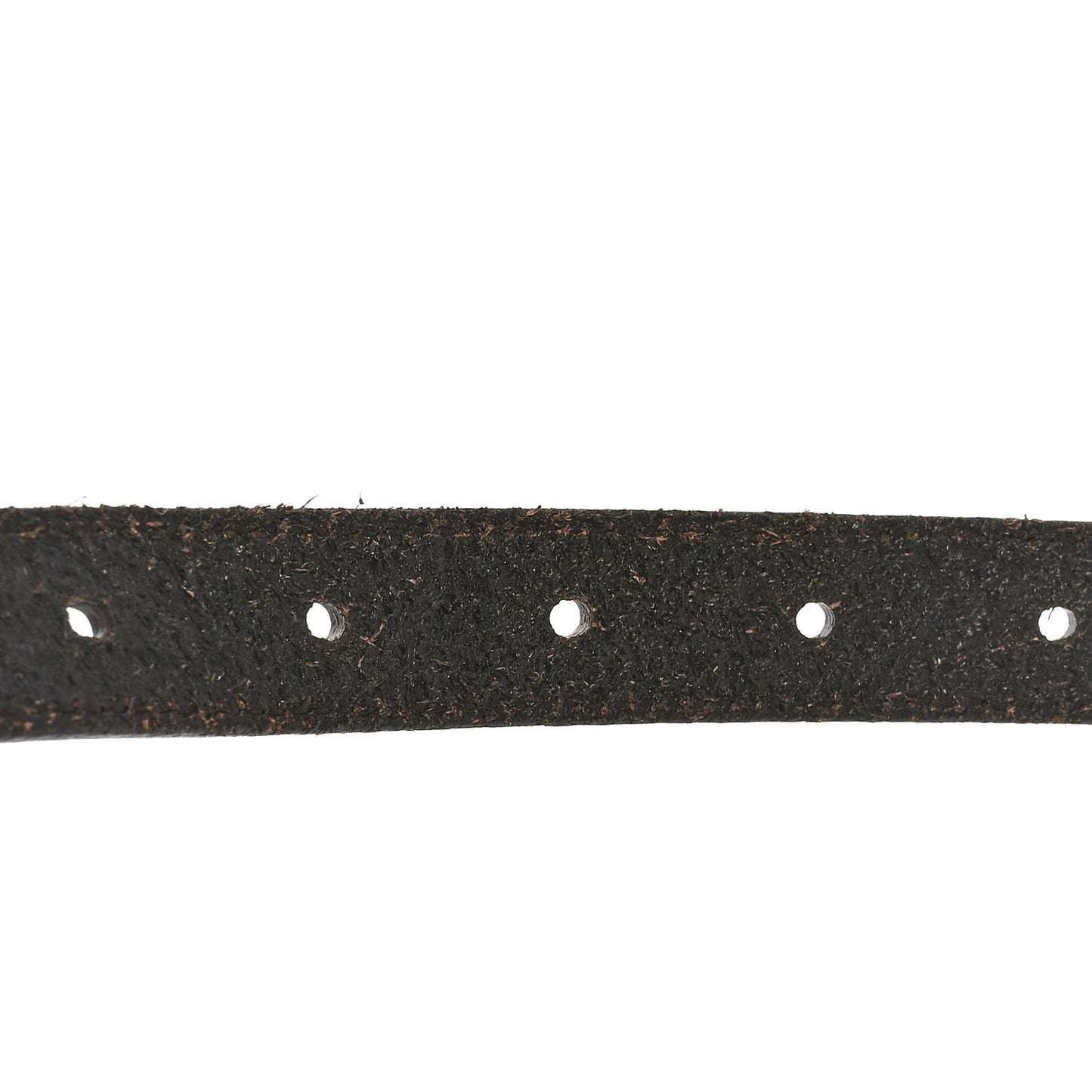 Calfskin Monogram Narrow Square Buckle Belt 75 30 Brown