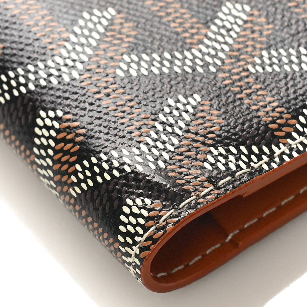Goyardine Grenelle Passport Wallet Black Gold