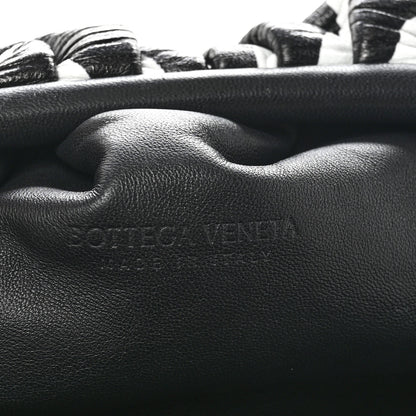 Bottega Veneta Nappa Zebra Print The Pouch Oversized Clutch White Black 6 of 8