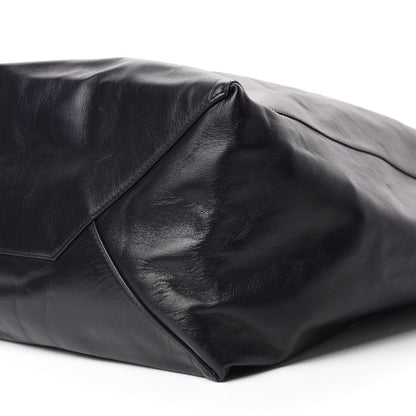 Celine Lambskin Horizontal Cabas Black 7 of 10