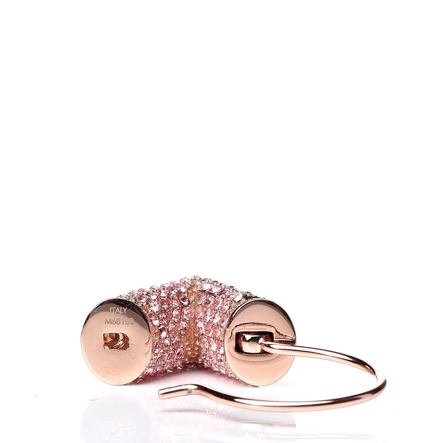 Louis Vuitton Crystal Essential V Strass Earrings Pink Gold 4 of 6