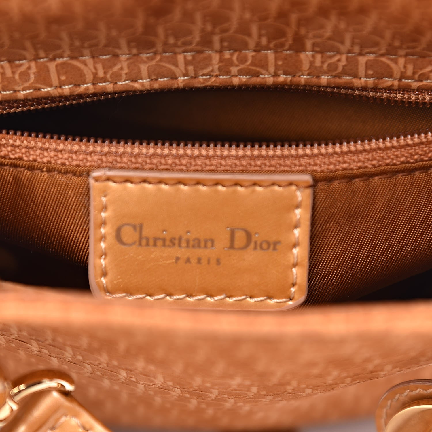 Christian Dior Nylon Diorissimo Mini Lady Dior Beige 6 of 11