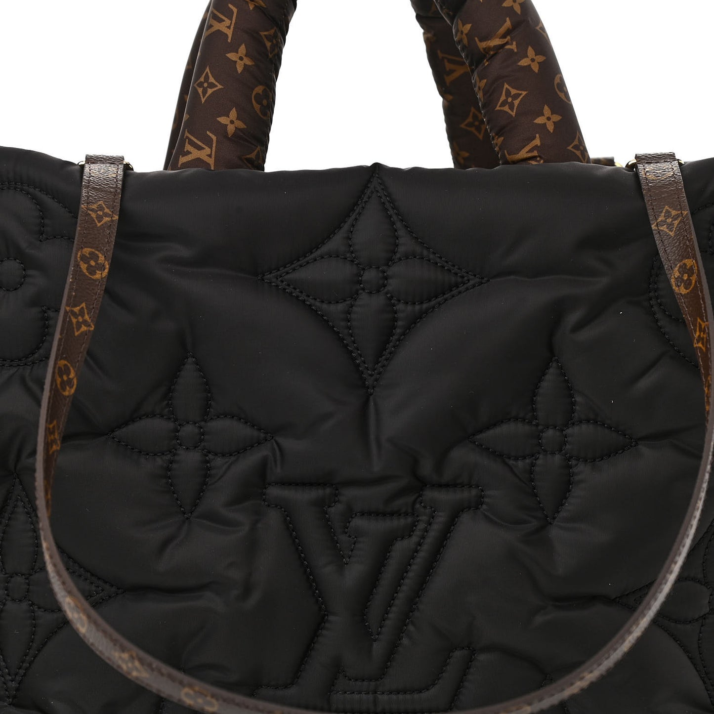 Econyl Monogram Pillow Giant Onthego GM Black