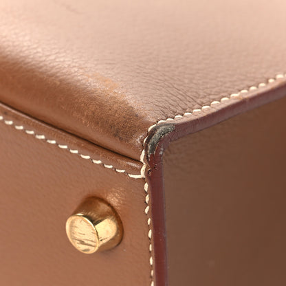 Hermes Evergrain Kelly Sellier 28 Gold 10 of 18