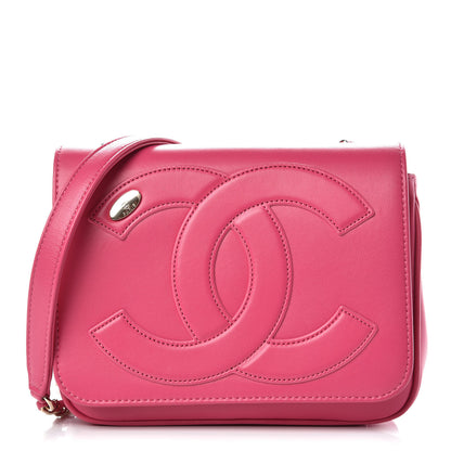 Chanel Lambskin CC Mania Flap Bag Pink 1 of 13