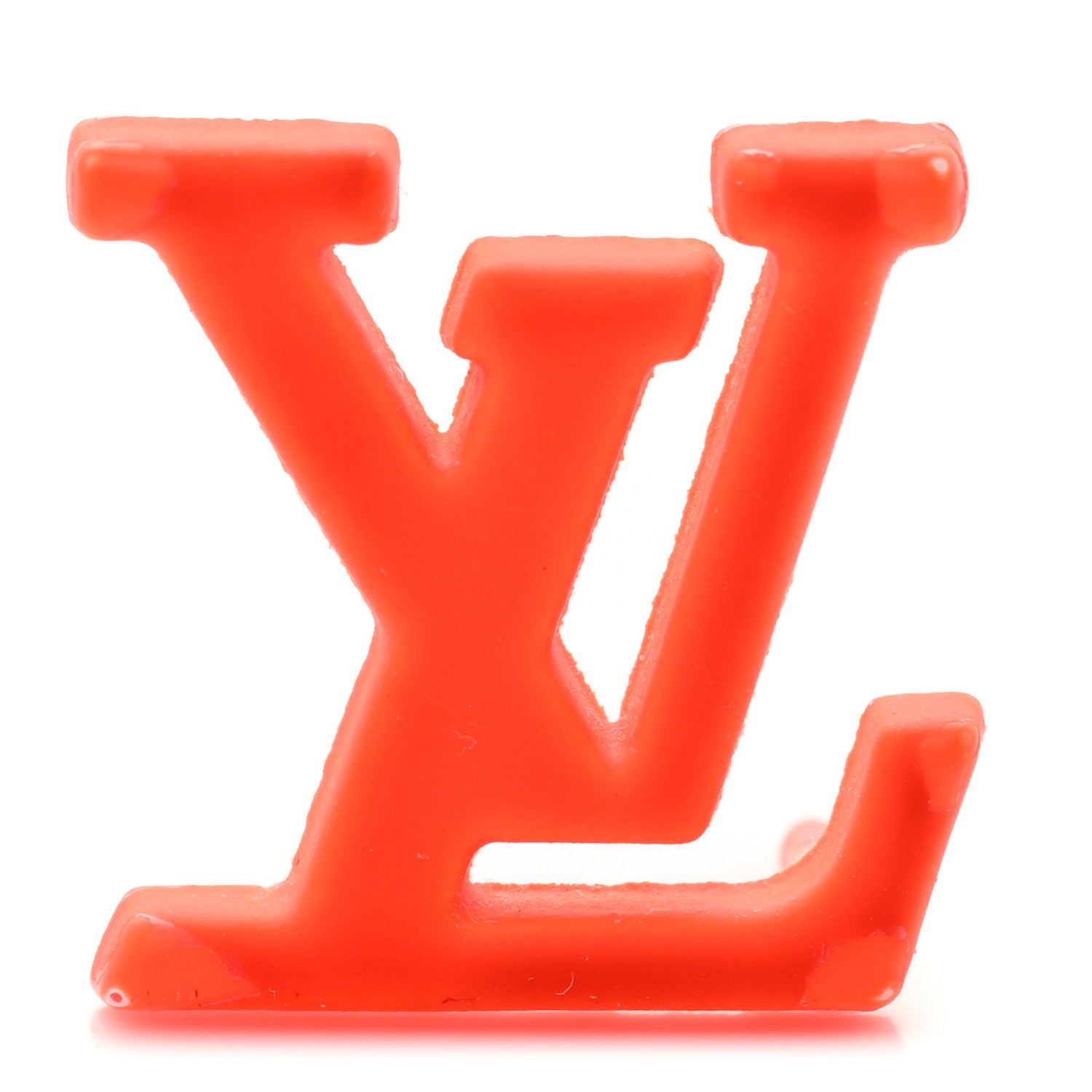 Louis Vuitton Virgil Abloh LV Initial Pin Orange 1 of 3