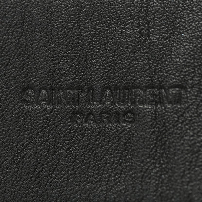 Saint Laurent Calfskin Monogram Bracelet Black 4 of 7