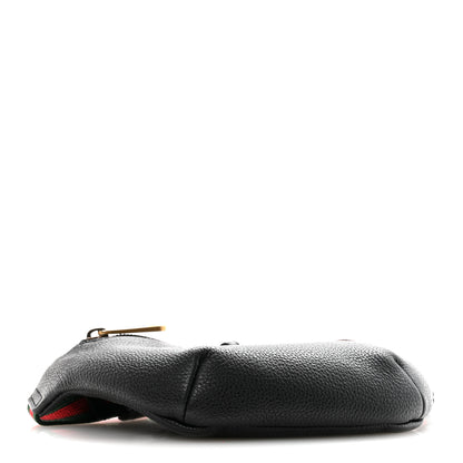 Gucci Grained Calfskin Logo Belt Bag Black 4 of 12