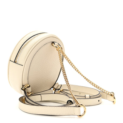 Gucci Textured Calfskin Web Mini Ophidia Round Backpack Mystic White 3 of 11