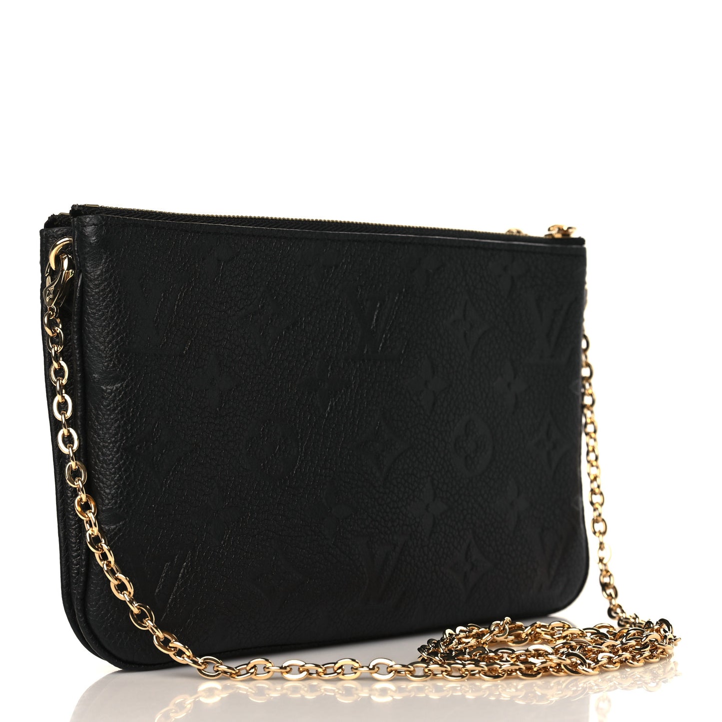 Empreinte Double Zip Pochette Black