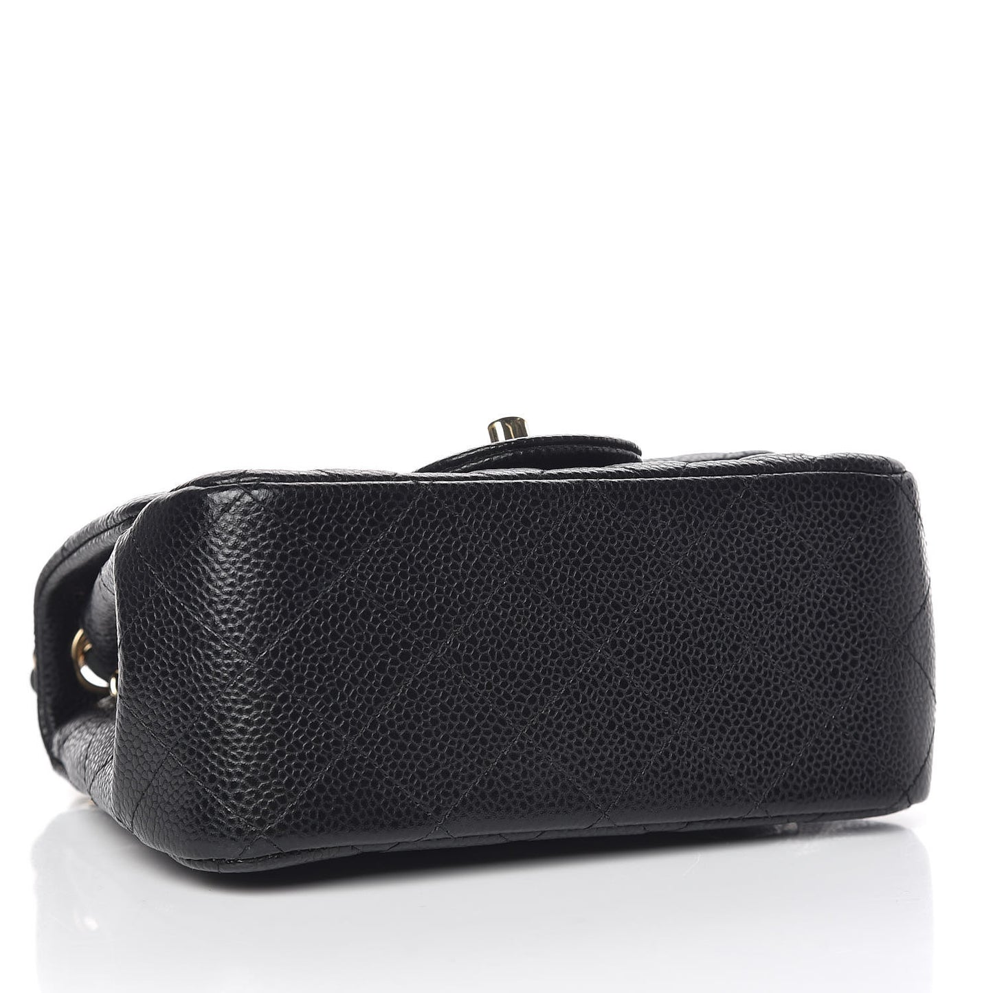 Caviar Quilted Mini Square Flap Black