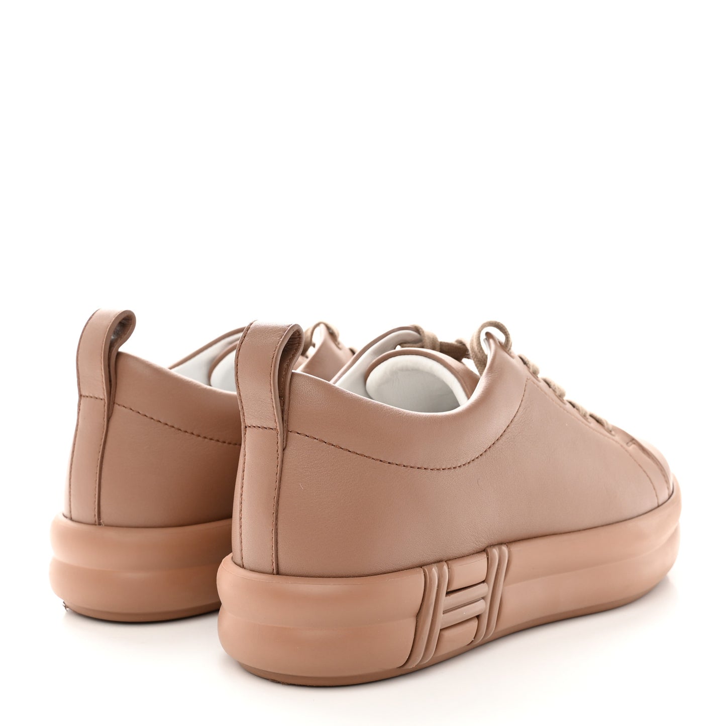 Calfskin Womens Happy Sneakers 37 Rose Perle