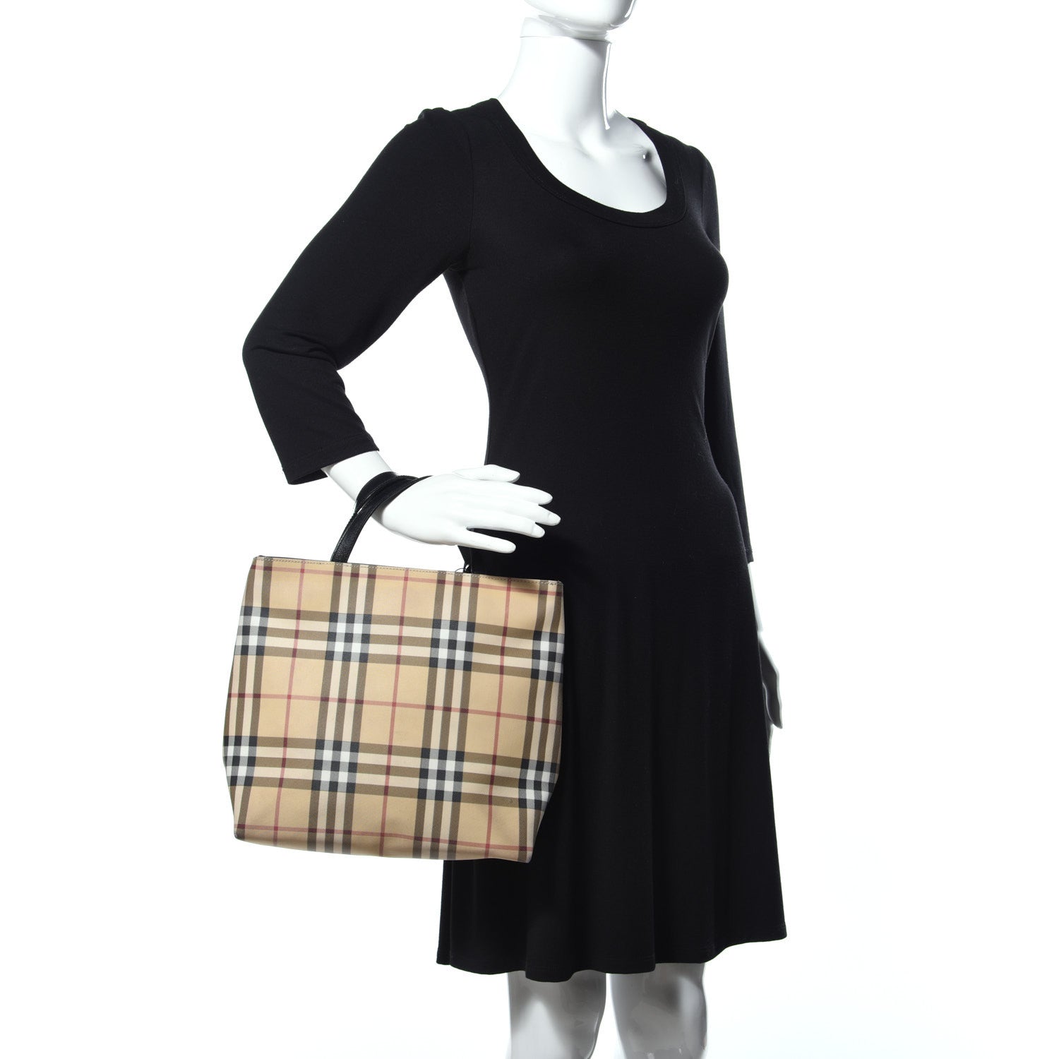 Burberry House Check Medium Tote Black 2 of 11