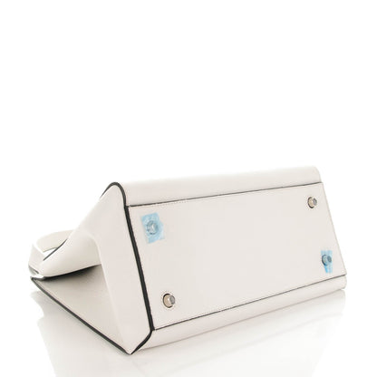 Celine Grained Calfskin Medium Edge Shoulder Bag White 4 of 8