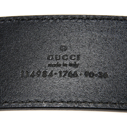 Gucci Calfskin Interlocking G 40mm Belt 90 36 Black 4 of 4