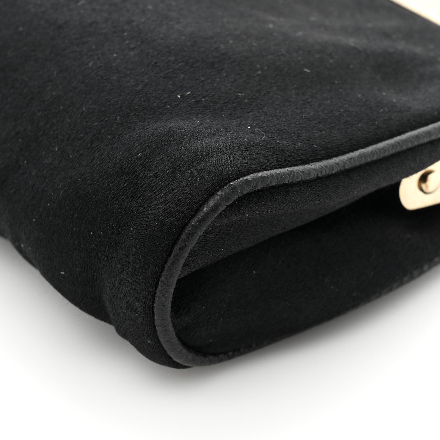 Gucci Satin Snakeskin Crystal Frame Evening Bag Black 14 of 15