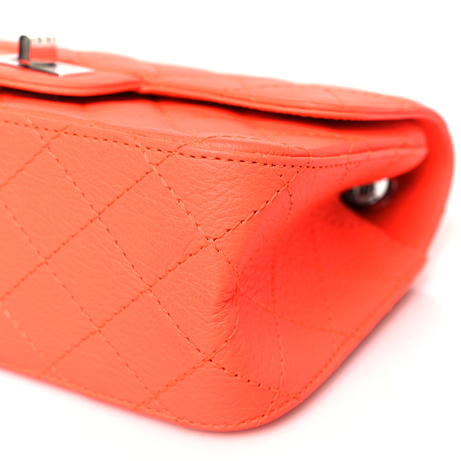 Chanel Goatskin Quilted 2.55 Reissue Mini Flap Orange 10 of 10