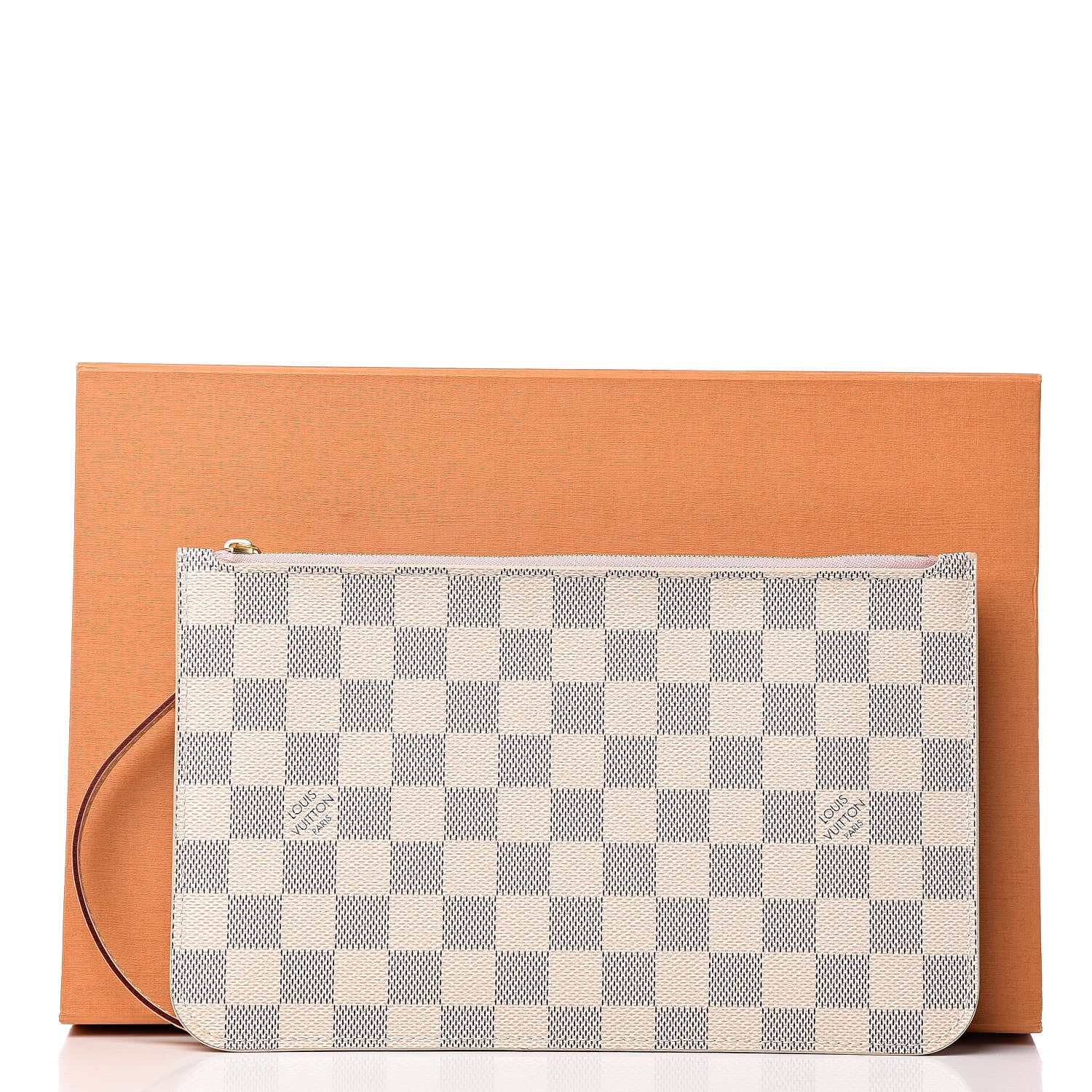 Louis Vuitton Damier Azur Neverfull MM GM Pochette Rose Ballerine 9 of 9
